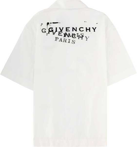 Camasi casual Givenchy Logo Print Shirt WHITE Barbati (BM 19704698) 2