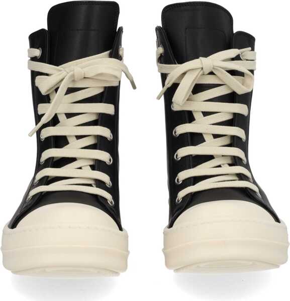 Sneakers Rick Owens Leather Sneaker BLACK Femei (BM 19704725) 3