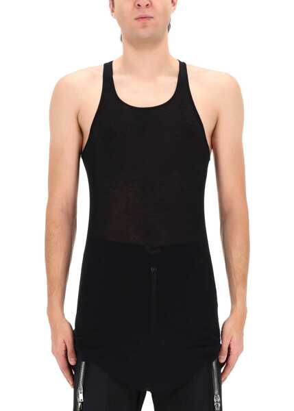 Tricouri Rick Owens Cotton Tops. BLACK Barbati (BM 19704755) 4