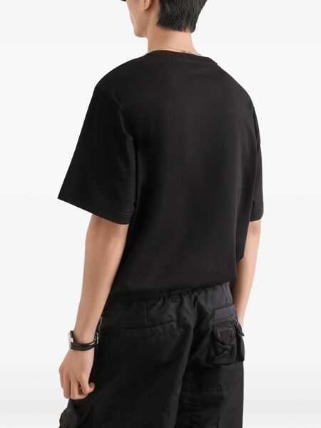 Tricouri Dolce & Gabbana T-Shirt With Logo BLACK Barbati (BM 19704764) 4