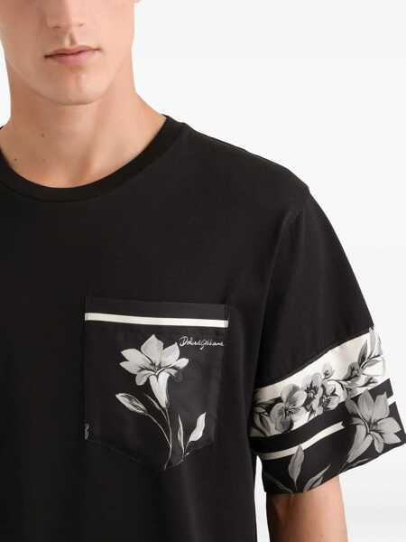 Tricouri Dolce & Gabbana T-Shirt With Print BLACK Barbati (BM 19704776) 4