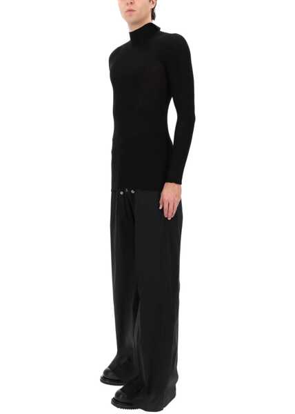 Pulovere casual Rick Owens Ribbed Tabard Knit BLACK Barbati (BM 19704788) 2