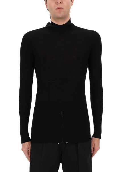 Pulovere casual Rick Owens Ribbed Tabard Knit BLACK Barbati (BM 19704788) 4