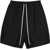 Rick Owens Cotton Shorts BLACK