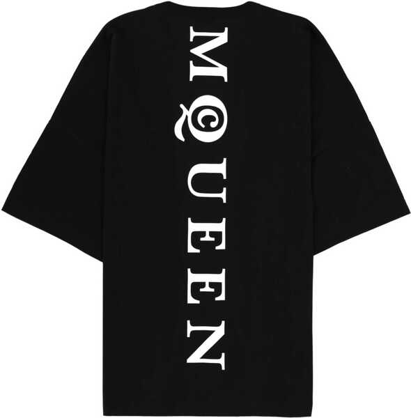 Tricouri Alexander McQueen T-Shirt With Logo BLACK Barbati (BM 19704863) 2