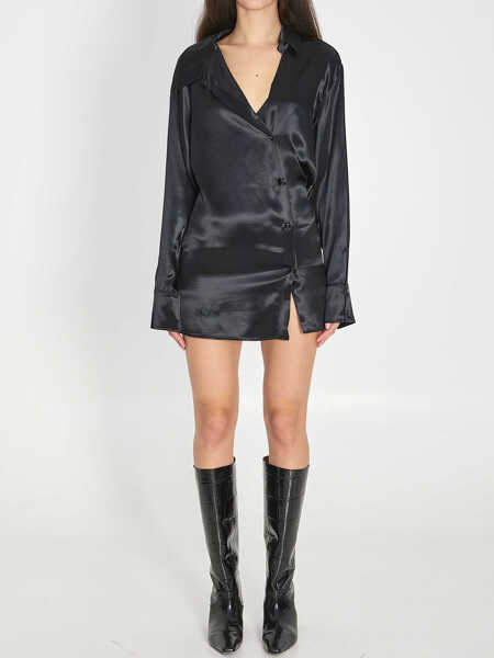 Rochii elegante THE ATTICO Mini Dress BLACK Femei (BM 19705067) 5