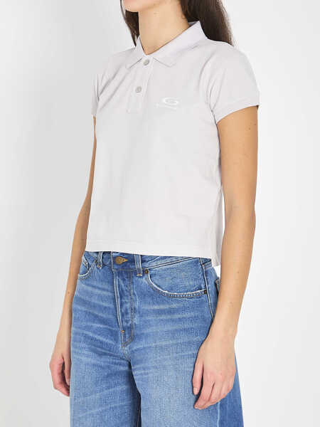 Tricouri Polo Balenciaga Cotton Piqu Polo WHITE Femei (BM 19705070) 2
