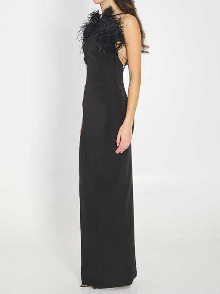 Rochii elegante THE ATTICO Maxi Dress BLACK Femei (BM 19705079) 2