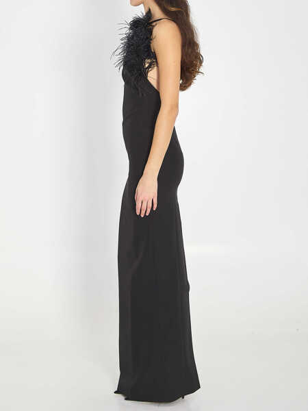 Rochii elegante THE ATTICO Maxi Dress BLACK Femei (BM 19705079) 3