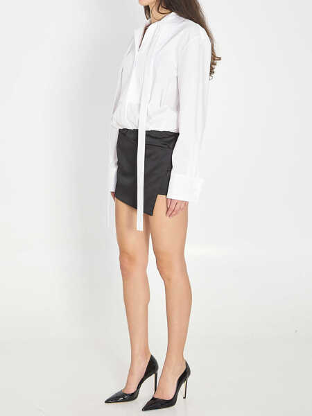 Rochii elegante THE ATTICO And Black Mini Dress WHITE Femei (BM 19705085) 2