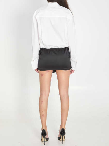 Rochii elegante THE ATTICO And Black Mini Dress WHITE Femei (BM 19705085) 4