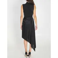 Rochii Balenciaga Dama - Rochii elegante Balenciaga Asymmetric Stretch Dress BLACK Femei (BM 19705088) - B-mall.ro