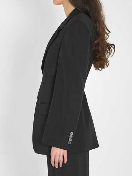 Jachete Balenciaga Tailored Wrap Jacket BLACK Femei (BM 19705094) 3
