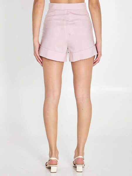Pantaloni scurti Max Mara Celebre Shorts PINK Femei (BM 19705106) 4