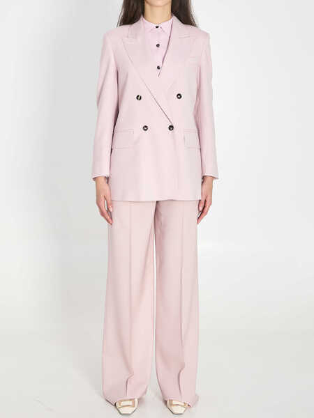 Jachete Max Mara Double-Breasted Ombrosa Jacket PINK Femei (BM 19705109) 5