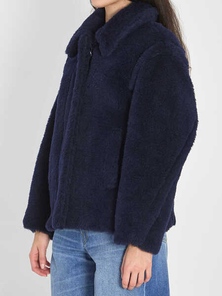 Paltoane Max Mara Cropped Teddy Coat BLUE Femei (BM 19705112) 2