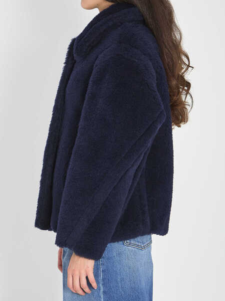 Paltoane Max Mara Cropped Teddy Coat BLUE Femei (BM 19705112) 3
