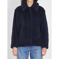 Paltoane Cropped Teddy Coat Femei