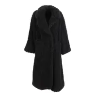 Paltoane OVERSIZED LONG COAT IN LONG CURLY FABRIC WITH FULL LINING. Femei