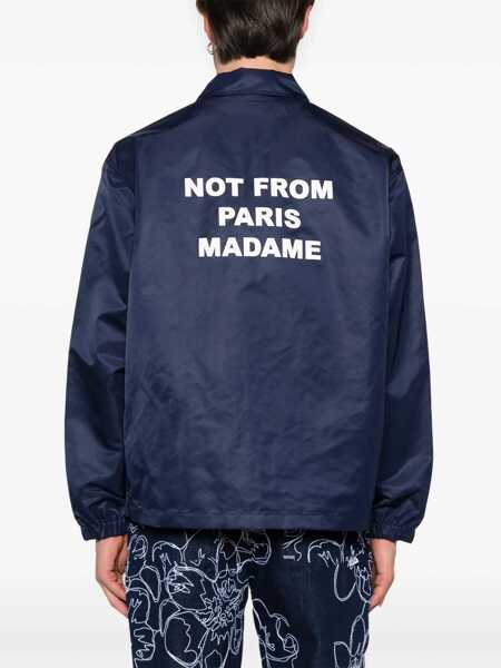 Jachete DRLE DE MONSIEUR Slogan Jacket BLUE Barbati (BM 19705655) 4