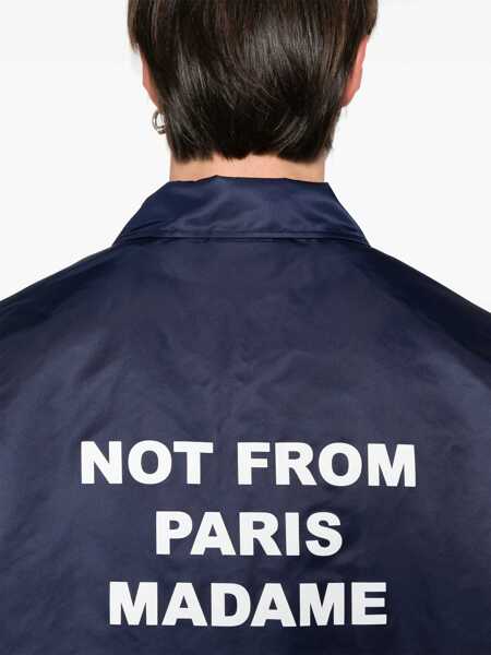 Jachete DRLE DE MONSIEUR Slogan Jacket BLUE Barbati (BM 19705655) 5