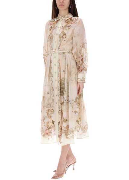 Rochii casual ZIMMERMANN Miidi Dress Memento IVORY Femei (BM 19705658) 2