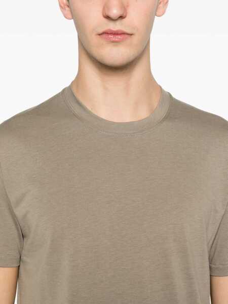 Tricouri Tom Ford Lyocell And Cotton T-Shirt GREEN Barbati (BM 19705691) 5