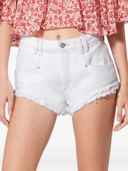 Pantaloni scurti Isabel Marant Shorts Endeidala WHITE Femei (BM 19705727) 3