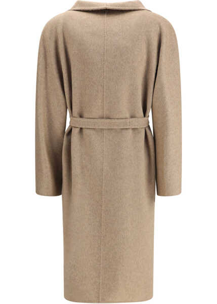 Paltoane Max Mara Lilia Coat NOCCIOLA Femei (BM 19705733) 2