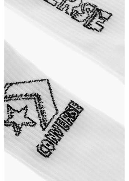 Sosete Converse Contrasting Logo 2 Pairs Of Socks Set Black & White Barbati (BM 19705739) 2