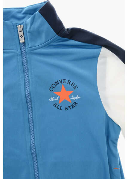 Pantaloni de trening Converse All Star Chuck Taylor Color Block Joggers And Sweatshirt Set Blue Baieti (BM 19705742) 3