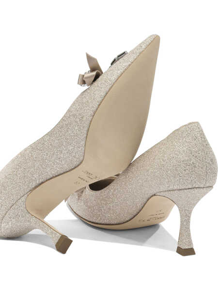 Pantofi cu toc Jimmy Choo Auria 70 mm pump Gold Femei (BM 19705797) 5