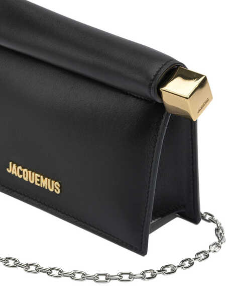 Genti plic JACQUEMUS La Petite Rond Carr Clutch Bag Black Femei (BM 19705806) 4