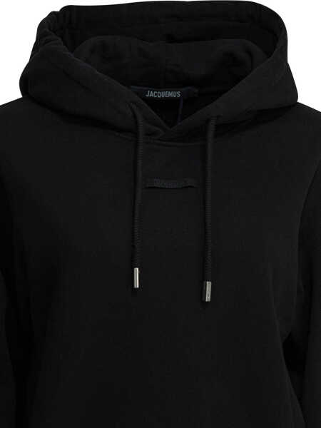 Bluze de trening JACQUEMUS Gros Grain Hoodie Black Femei (BM 19705869) 3
