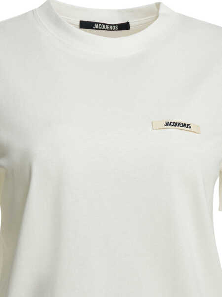 Tricouri JACQUEMUS Gros Grain T-shirt White Femei (BM 19705881) 3