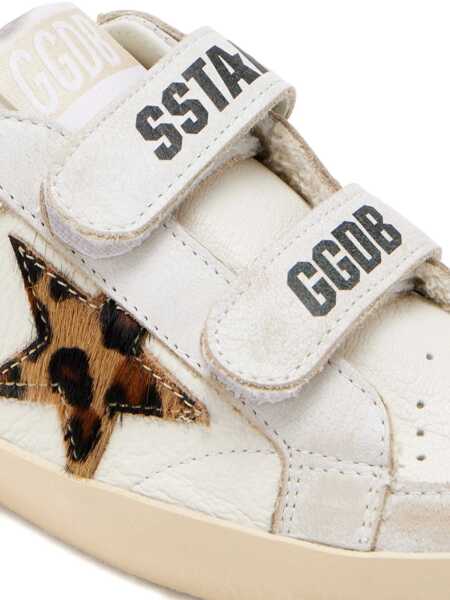 Sneakers Golden Goose OLD SCHOOL NAPPA AND LEATHER UPPER HORSY STAR SUEDE HEEL White Fete (BM 19705899) 4