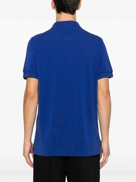 Tricouri Polo Tom Ford Lyocell And Cotton Polo Shirt BLUE Barbati (BM 19705964) 4