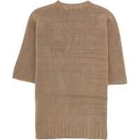 Tricouri Fabiana Filippi Dama - Tricouri Fabiana Filippi Linen Blend T-Shirt BEIGE Femei (BM 19705979) - B-mall.ro