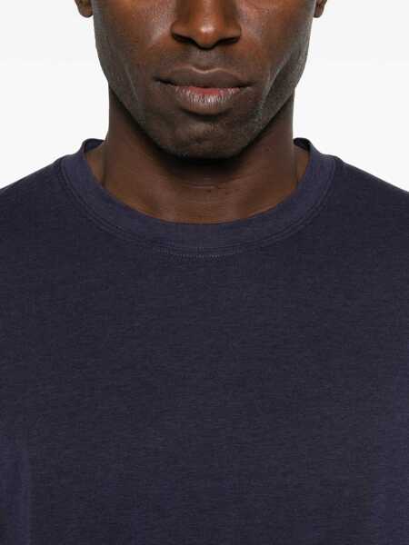 Tricouri Tom Ford Lyocell And Cotton T-Shirt BLUE Barbati (BM 19706009) 5