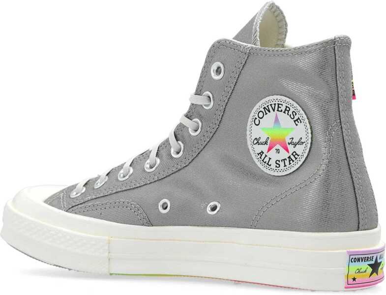 Sneakers Converse All Star Chuck Taylor High-Top Faux Leather Sneakers With Mu Silver Barbati (BM 19706063) 5