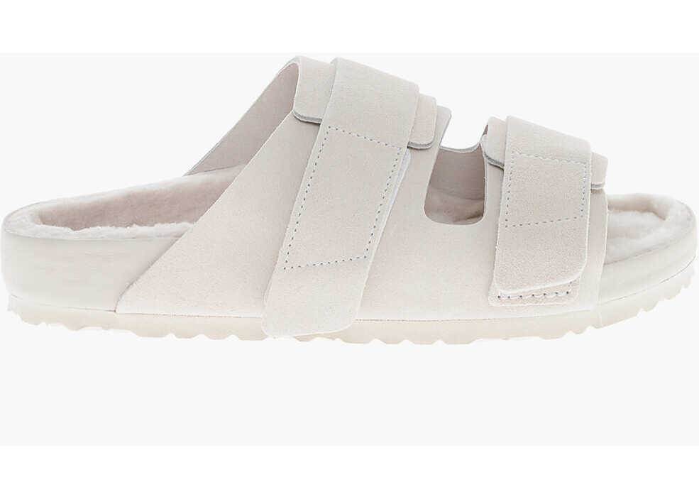 Sandale Birkenstock Tekla Suede Sandals With Fur Inner Beige Barbati (BM 19706066) 3