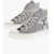 Converse All Star Chuck Taylor Faux Leather High Top Sneakers With Mu Silver