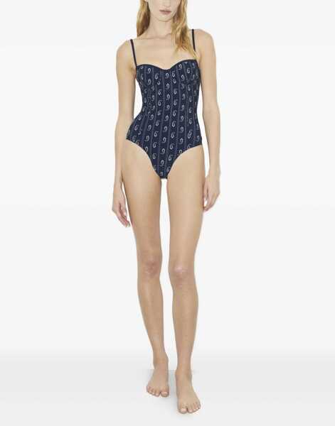 Costume de baie intregi Tory Burch One Piece Swimsuit With Paisley Print BLUE Femei (BM 19706099) 3