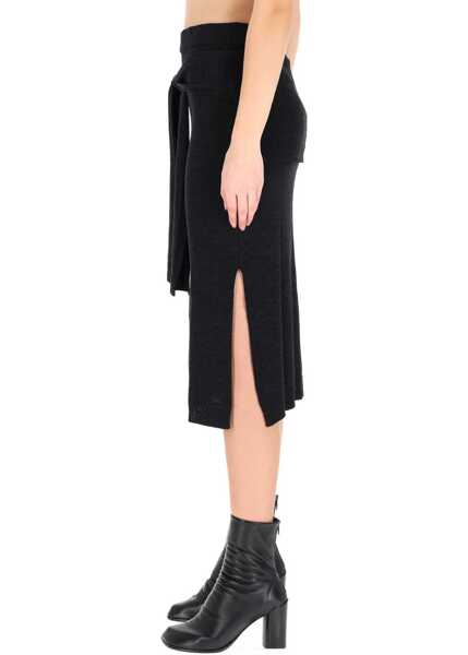 Fuste casual LEMAIRE Miidi Trompe Loeil Skirt GREY Femei (BM 19706594) 3