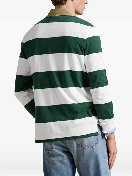 Tricouri Polo Ralph Lauren Polo Shirt Rugby With Logo GREEN Barbati (BM 19706612) 4