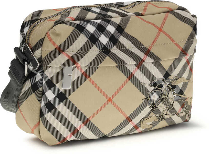 Genti de mana Burberry Small Check Shoulder Bag SAND Barbati (BM 19706660) 2