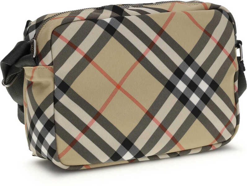 Genti de mana Burberry Small Check Shoulder Bag SAND Barbati (BM 19706660) 3