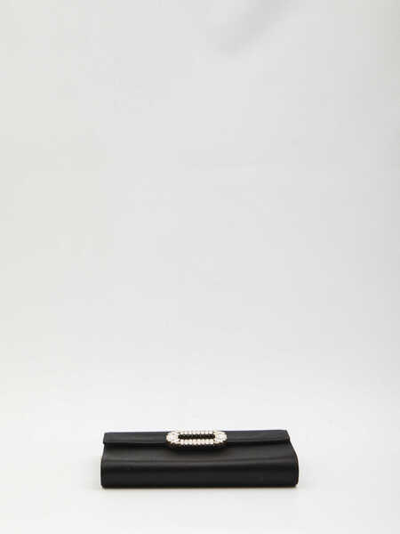 Genti tip postas Roger Vivier Satin Envelope Bag BLACK Femei (BM 19706726) 3