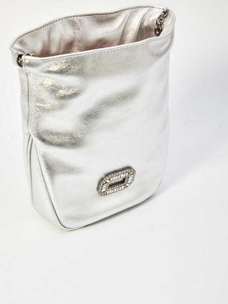 Genti tip postas Roger Vivier Nano Pilgrim Bag SILVER Femei (BM 19706732) 4