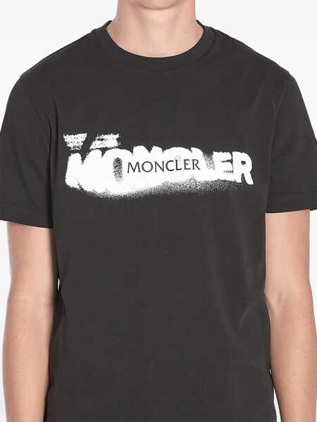 Tricouri Moncler Printed T-Shirt BLACK Barbati (BM 19706750) 3